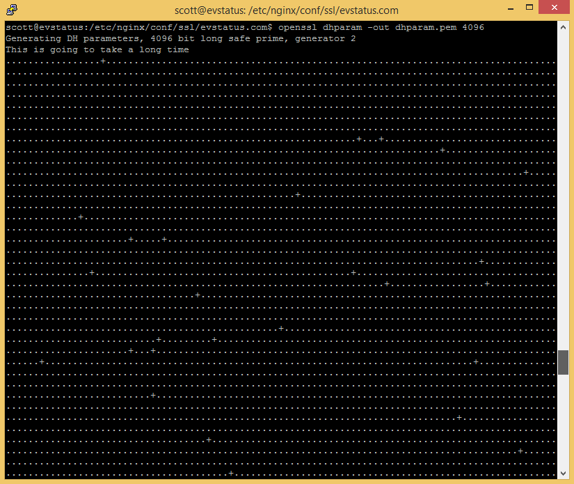 Generating DH parameters