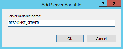 RESPONSE_SERVER variable