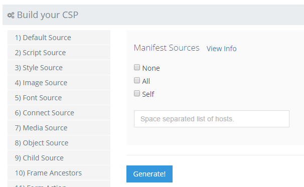 manifest source additions