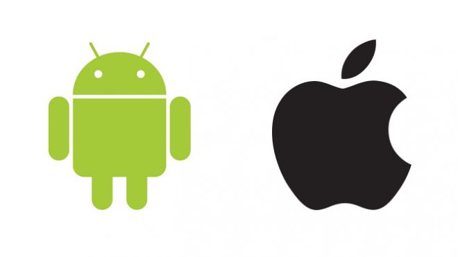 android and apple logo