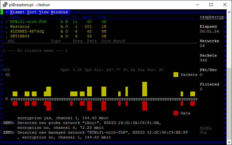 kismet up and running