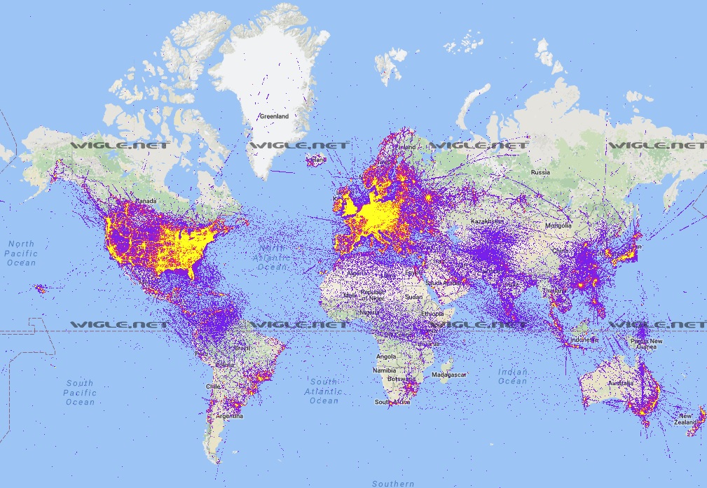 wigle global map