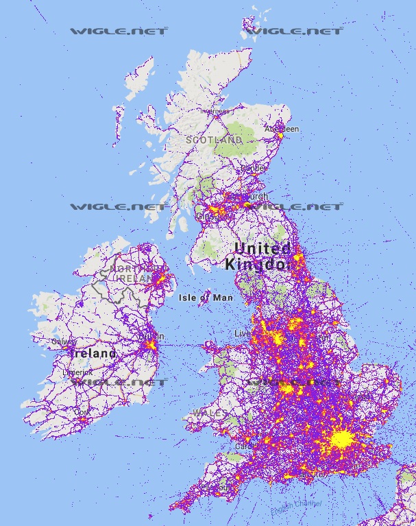 wigle uk map