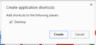 create desktop shortcut