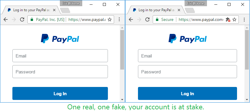 paypal https phishing page