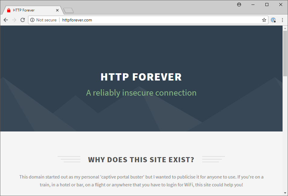 http chrome 68